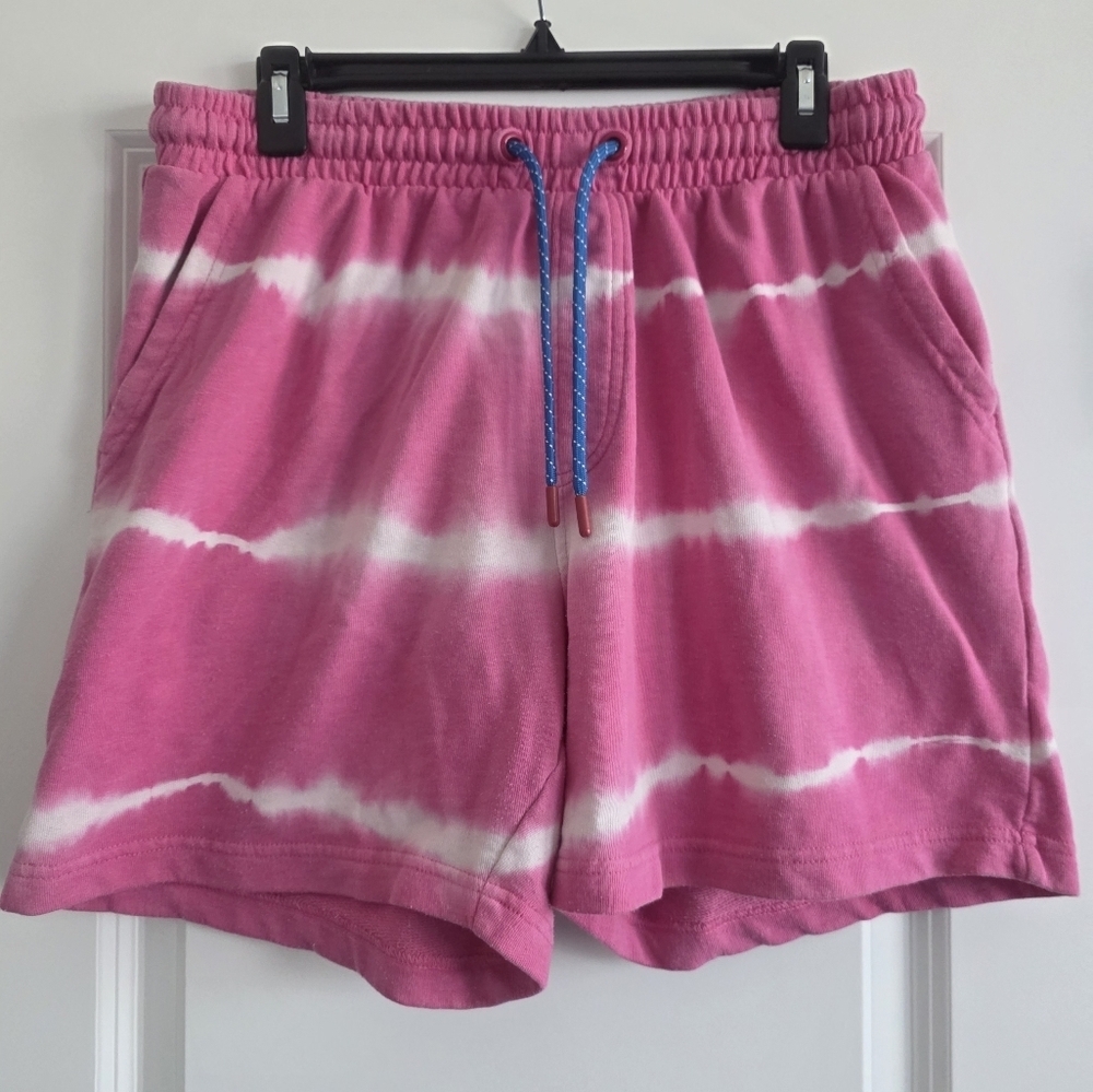 ❤️ Cabana by Crown & Ivy Pink and White Sweat Shorts Size Medium